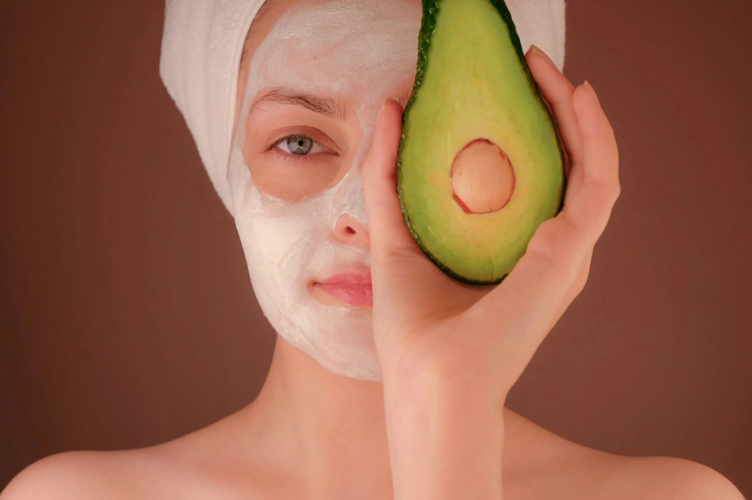 woman with white face